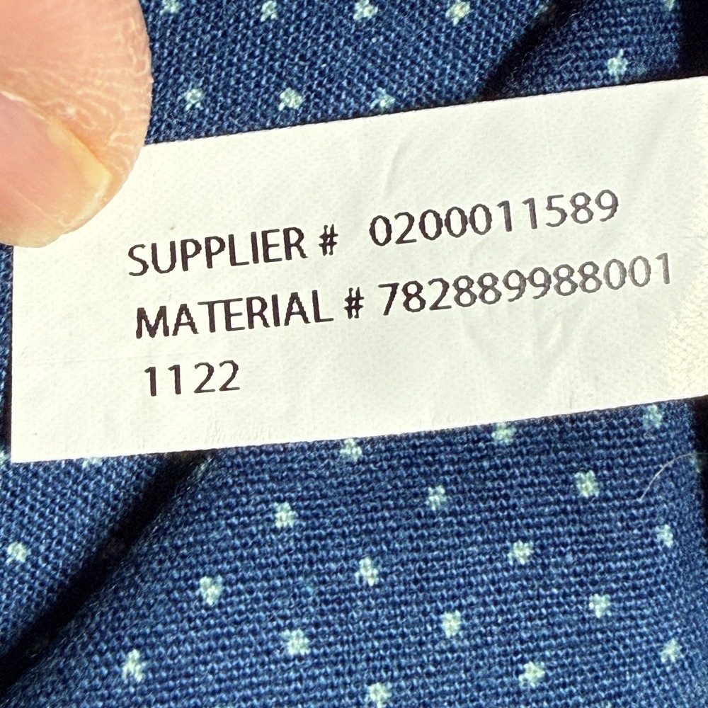 Double RL Indigo Cloth Shirt Mens XS Blue Polka Dot Workwear Button Down RRL - Picture 9 of 11
